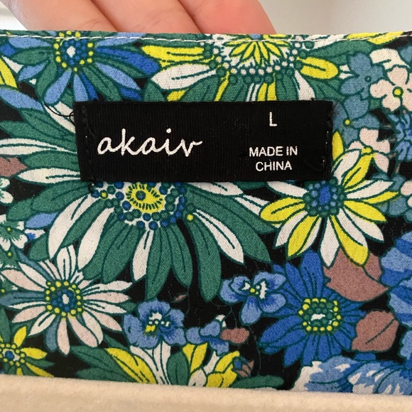 Shop Zoco - floral flowy mini dress, size Large - Picture 6 of 6